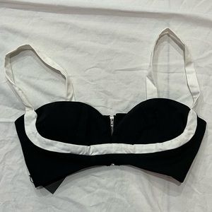 SOLADO black white bra top